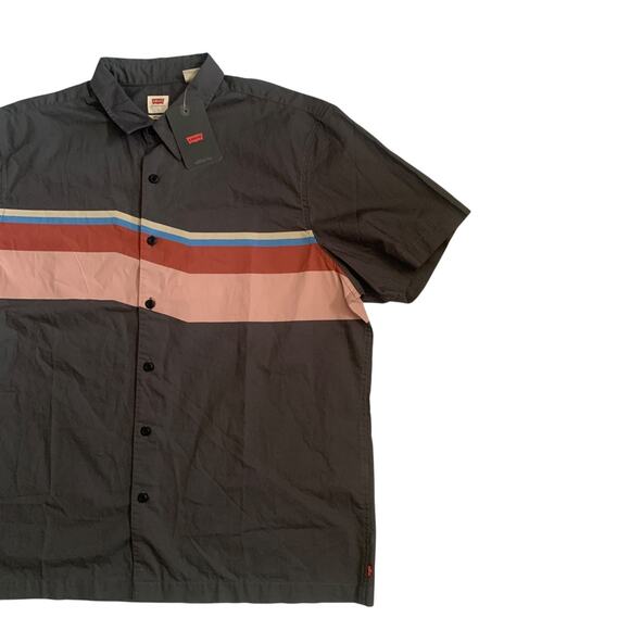 Levi's Men's Size L Woven Richmond Relaxed Fit Short Sleeve Button Up Shirt New - Picture 8 of 14